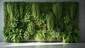 Plant Walls Turn Boring Concrete Urban Lounges Into Sanctuaries