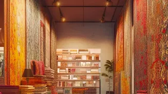 Oversized Textiles: Can Turn A Blank Wall Into A Large Soft Focal Point While Work As Tapestries, Throws And Floor coverings