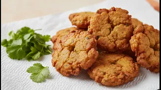 Crispness Sabotage: How Wet Coriander Ruins Rainy-Day Fritter Batters And The Paper Towel Fix