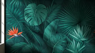 Bold Botanical Prints Are The Hottest Removable Wallpaper Trend