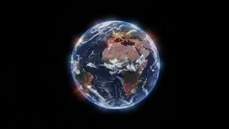 The Astronaut's Composition Makes Earth Look Like A Cosmic Puddle Of Light