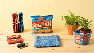 Chip Packets Can Be Upcycled Creatively.