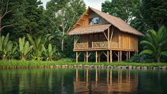 Newlyweds Book Eco Certified Bamboo Cottages Over Serene Southern Rivers
