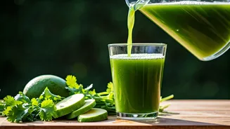 Zesty Green Coriander Raw Mango Juice Dominates Heat Wave Trends