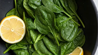 Lemon Squeeze Keeps Cooked Leafy Vegetables Vibrant And Green Instantly