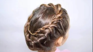 How to style crown braids