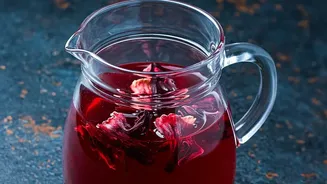 Slow Steeped Cold Teas Infused With Hibiscus Replace Artificial Syrup Options