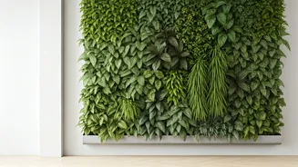Create Lush Green Accent Walls Using Sleek Vertical Planters