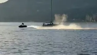 Jet ski colide com baleia e piloto é arremessado; caso ocorreu no Canadá