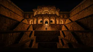 Explore Historical Indian Stepwells via Night Architectural Photography