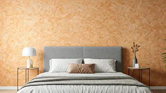 Use Textured Eco Friendly Terracotta Clay Washes For Bedroom Walls