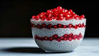 Fuel Your Day With Layered Chia Pomegranate Parfait Bowls