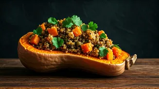 Stuffed Butternut Squash: A Mediterranean Delight