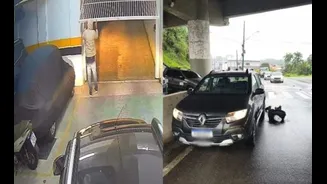Vítima de furto de carro usa fone de ouvido para desvendar crime e surpreende ladrão em Santa Catarina