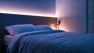 Smart Mood Lighting Transforms Compact Bedrooms Into Chill Sanctuaries