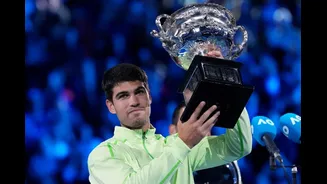 Carlos Alcaraz Topples Novak Djokovic To Win Maiden Australian Open Title; Completes Historic Career Slam At 22