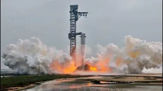 SpaceX fires all 33 Raptor engines on Super Heavy V3