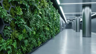Bio-Filtration Walls Installed In Metro Stations Help Reduce commuters Exposure To Fine Dust