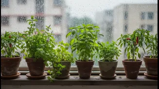 How to maximize windowsill space using 4 low-light monsoon aromatic greens successfully