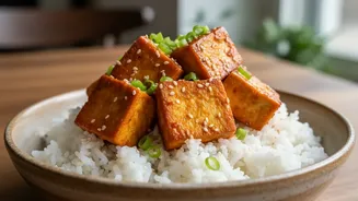 Gochujang gives tofu rice bowls fermented heat and sweetness Works Best As A Story About Crisping tofu separately helps preserve texture
