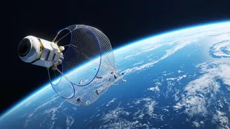 Magnetic Nets And Laser Harpoons Offer Practical Solutions For Low Earth Orbit Cleaning