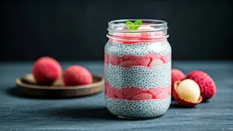 The Easiest Layered Litchi Chia Pudding Recipe Online