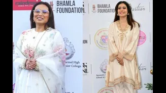 Kajol, Rani Mukerji In Gold-White Outfits Are The 90s Reigning Fashion Queens