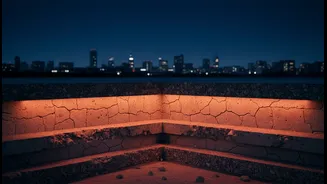 How urban concrete infrastructure acts as a massive thermal battery trapping midnight heat layers