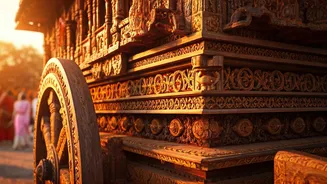 Grand Chariot Procession Highlights Intricate Hand Crafted Detailing On Raths
