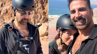 Akshay Kumar, Twinkle Khanna Celebrate Adventurous '25th Anniversary' Paragliding: Here's To Madness - WATCH