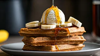 Wholesome Buckwheat & Oat Waffles: A Delightful Banana Vanilla Treat