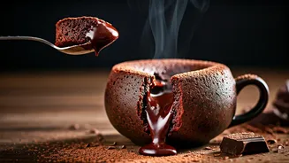 This 2 Minute Molten Lava Mug Cake Is Pure Comfort
