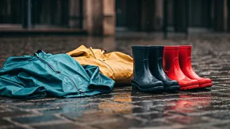Raincoats And Gumboots Are Rainy-Day Essentials Again