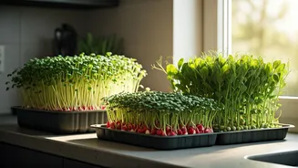 Young Adults Turn Kitchen Counters Into Nutrient Dense Microgreen Farms
