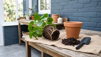 How To Safely Loosen Root Balls When Repotting Indoor Houseplants Into New Containers