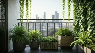 Biophilic Interiors Help Young Homeowners Convert Balconies Into Jungles