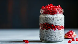 Try This 5 Minute Chia Seed Pomegranate Parfait For Breakfast