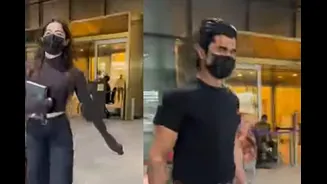 Rashmika Mandanna, Vijay Deverakonda Spotted At Airport Amid Wedding Rumours | Watch