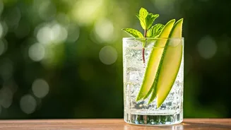 Ditch Cold Drinks For Raw Mango Sparkling Water Mocktails