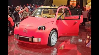 Novo Citroën 2 CV elétrico tem lugar para ovos na porta, tartaruga no pedal de freio e coelho no acelerador