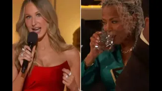 Michael B. Jordan’s Mom Gives Epic Eye Roll At Nikki Glaser’s Cheeky Golden Globes Joke
