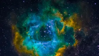 Webb's Helix Nebula Image Shows Hot Stellar Winds Colliding With Cooler Gas