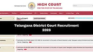 Telangana District Court Recruitment 2026: Notification For 859 Posts In Various Posts Out At tshc.gov.in; Application Window Opens On January 24