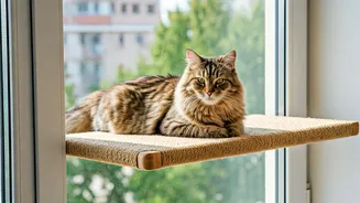 Apartment Felines Love These Window Mounted Sisal Sun Beds