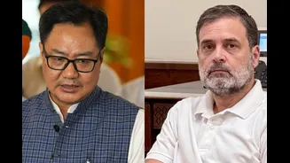 Pandemonium In Parliament As Rahul Gandhi's RSS Remarks Evoke Kiren Rijiju's Rebuttal