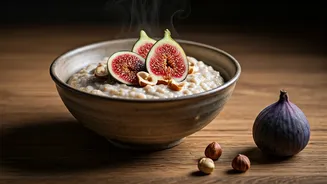Hazelnut And Fig Porridge Is Morning Comfort