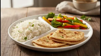 A Balanced Plate Can Include Rice, Roti And Vegetables Without Contradiction
