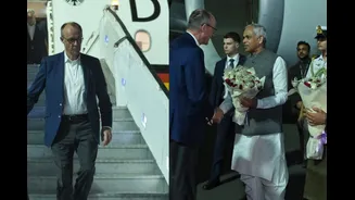 German Chancellor Friedrich Merz Arrives In Ahmedabad, To Hold Talks With PM Modi Today