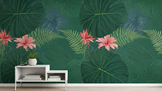 Trending Removable Botanical Wallpapers Make Rental Makeovers Too Easy