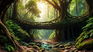 Cherrapunji Root Bridges Offer Timeless Indigenous Engineering Marvel Examples